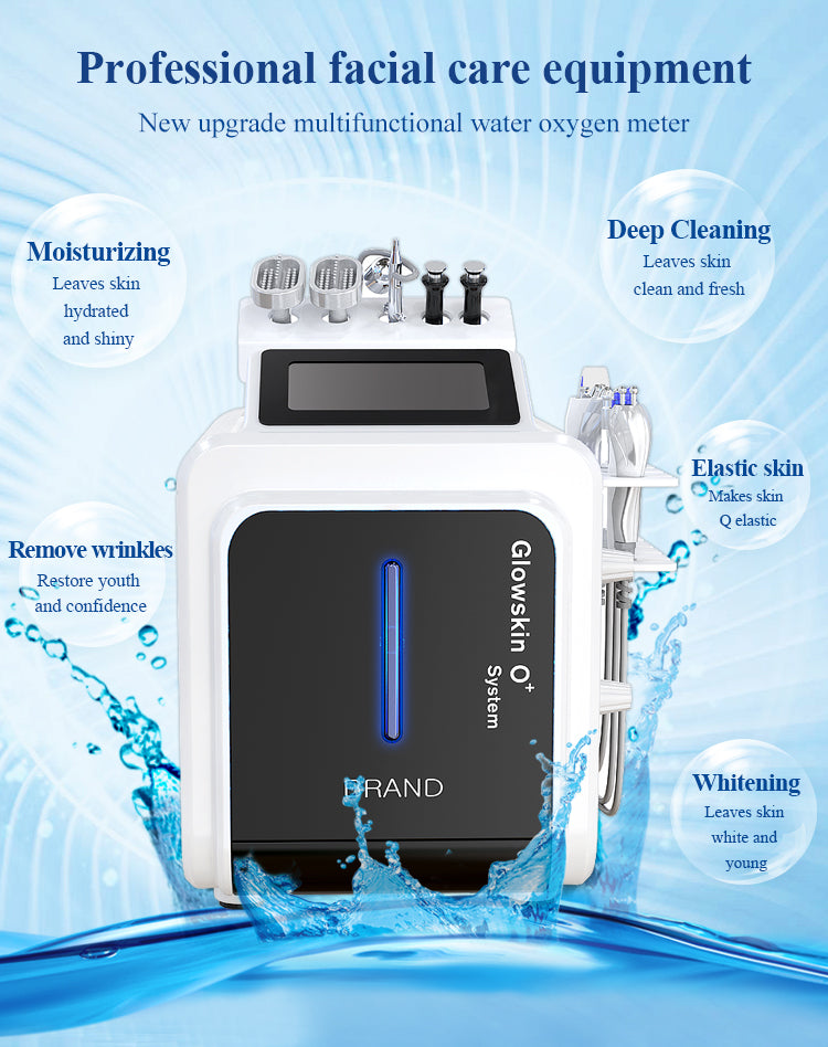 Water Oxygen Bubble Facial Device for Deep Cleansing and Hydration