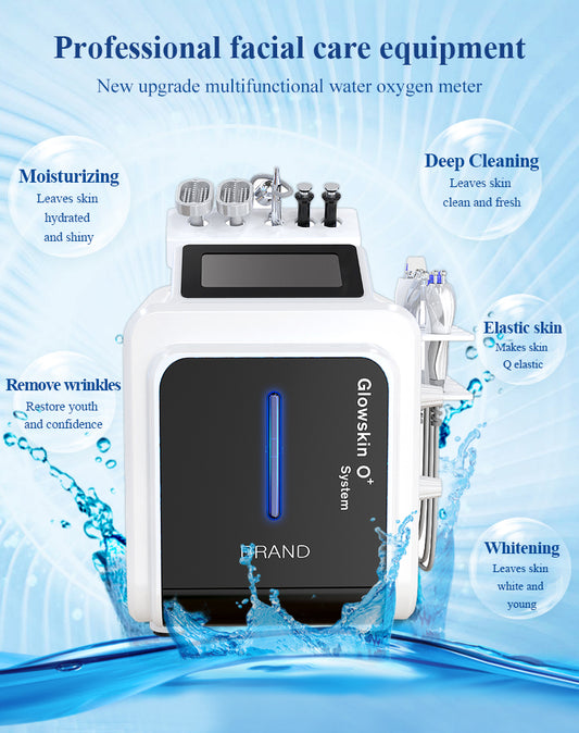Water Oxygen Bubble Facial Device for Deep Cleansing and Hydration
