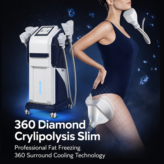Dual Channel Cryolipolysis Machine 360 Surround Cooling Fat Reduction Equipment for Salon