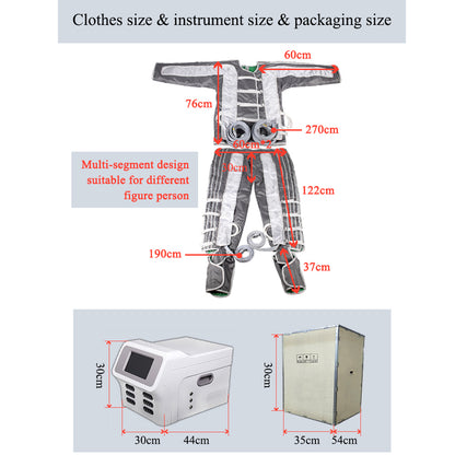 Air Compression Pressotherapy Machine for Slimming, Circulation & Cellulite Treatment