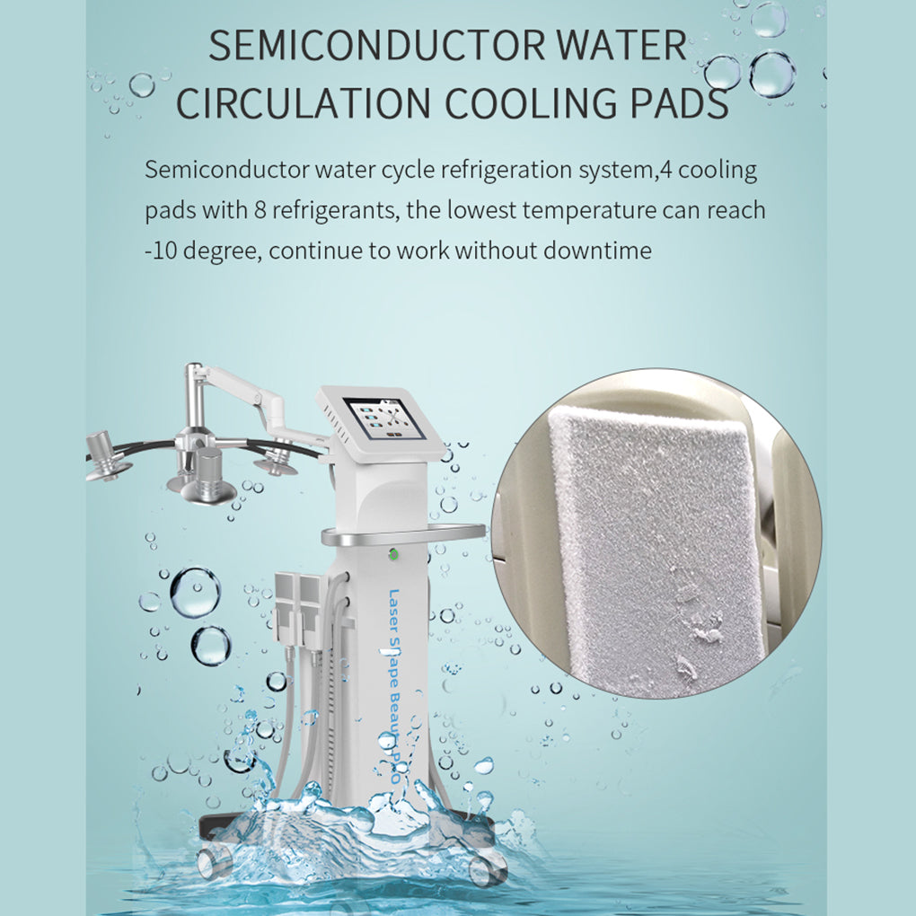 Body Contouring Machine with Cryolipolysis Cooling Plate and EMS Muscle Stimulation