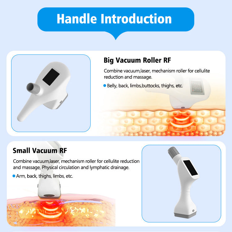 Vacuum Roller Body Contouring Device 40K Cavitation Cellulite Reduction Weight Loss Machine