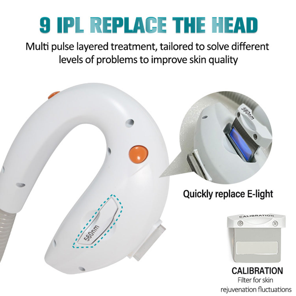 Professional Beauty Equipment 2-in-1 IPL & Q-Switch Laser Machine for Hair Removal and Tattoo Removal