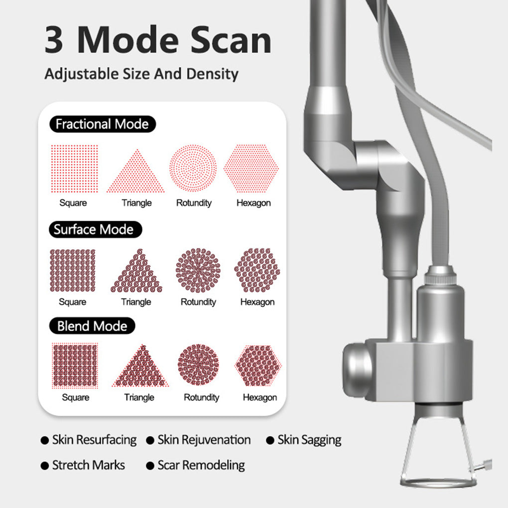 Fractional CO₂ Laser System for Multi Function Aesthetic Treatments Skin Rejuvenation and Pigmentation Correction