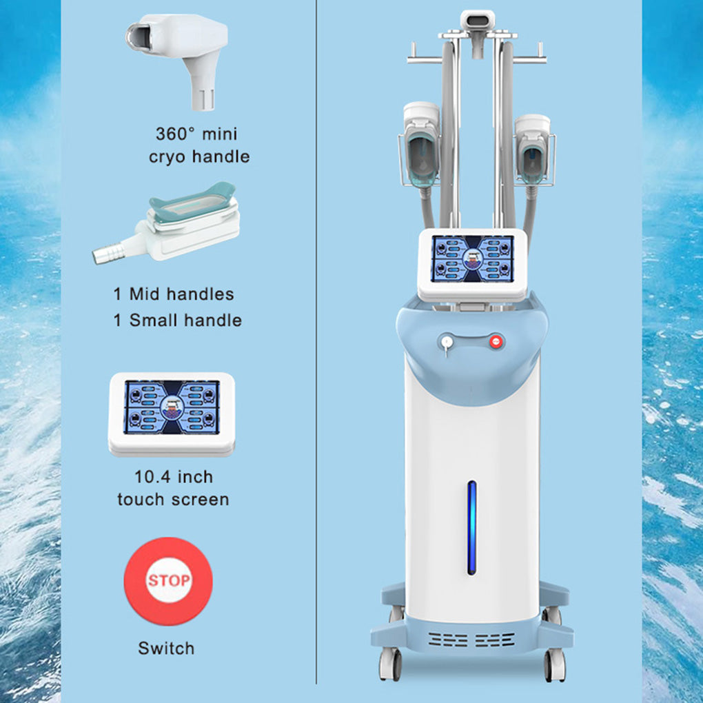 360 Cryolipolysis Cooling Fat Freezing Machine for Love Handles Belly Fat Removal with RF Vacuum Wholesale Supplier
