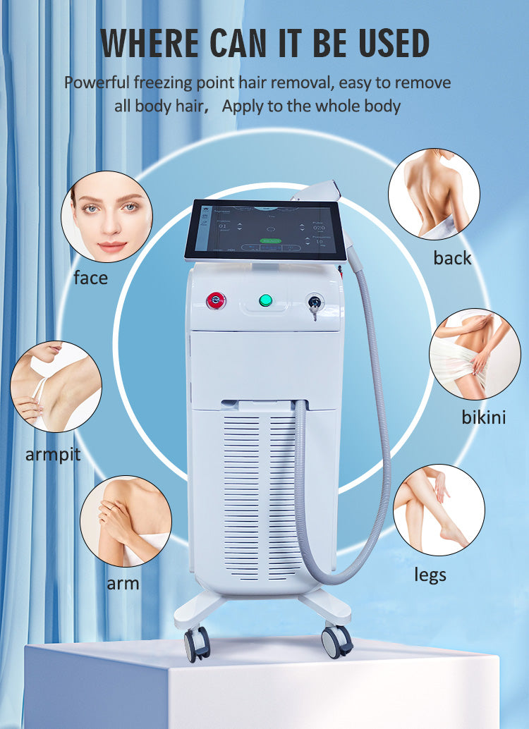 Professional Diode Laser Hair Removal Machine for Beauty Salon & Aesthetic Clinic