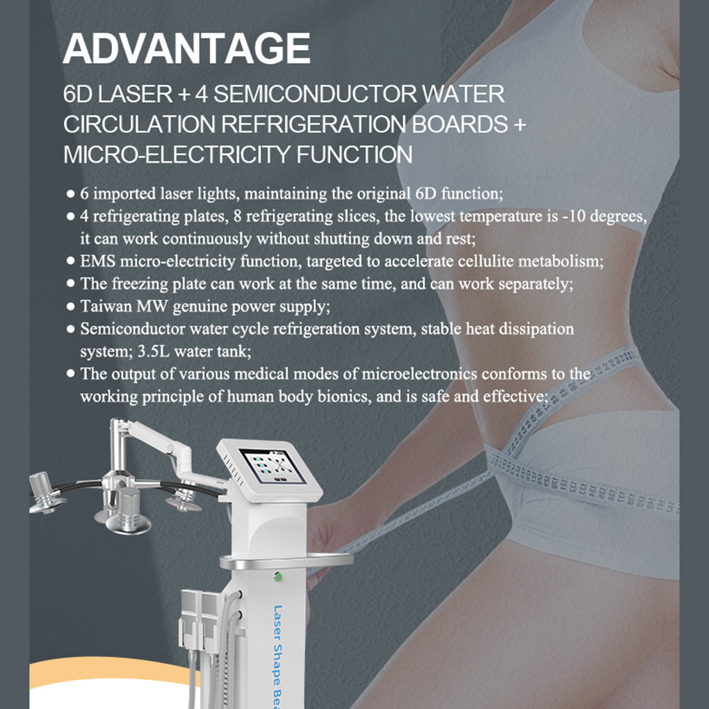 Body Contouring Machine with Cryolipolysis Cooling Plate and EMS Muscle Stimulation