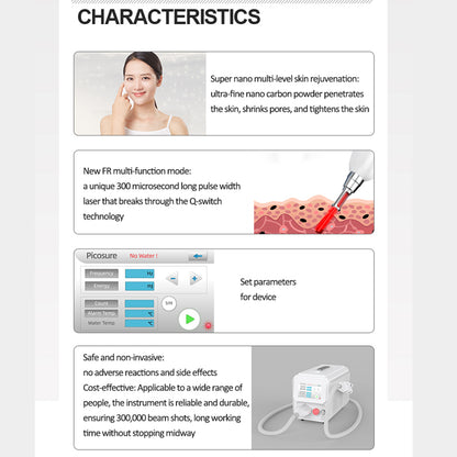 Professional Pigment Removal Laser Tattoo Age Spot & Carbon Peel Treatments Machine