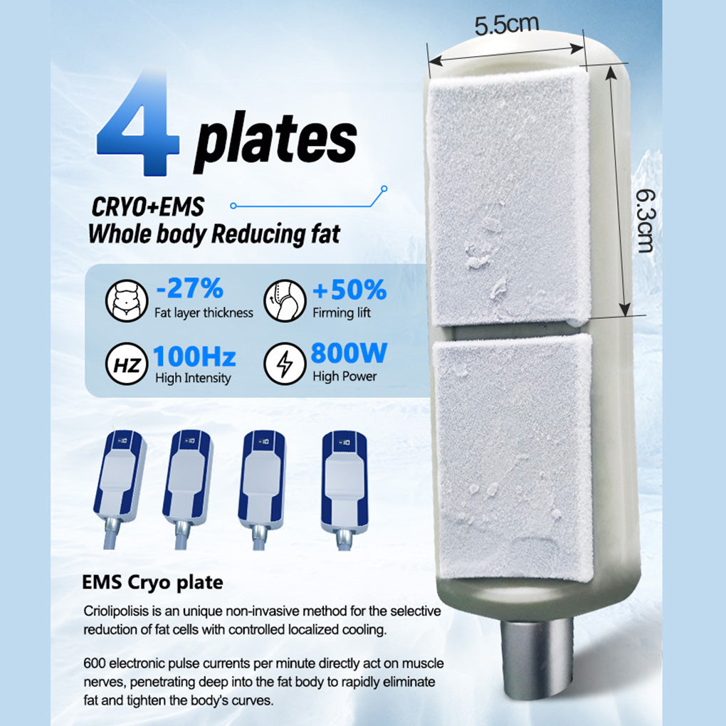 EMS Slimming Machine with Lipolysis Laser and Cryo Plate for Fat Loss Treatment