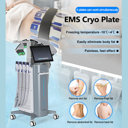 EMS Slimming Machine with Lipolysis Laser and Cryo Plate for Fat Loss Treatment