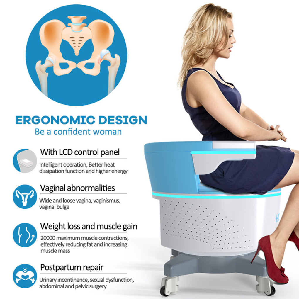 HIEMT Pelvic Floor Chair for Urinary Incontinence Treatment & Pelvic Muscle Strengthening
