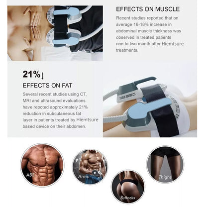 Salon HIEMT Muscle Sculpting Machine with Cold Laser Lipolysis for Weight Loss