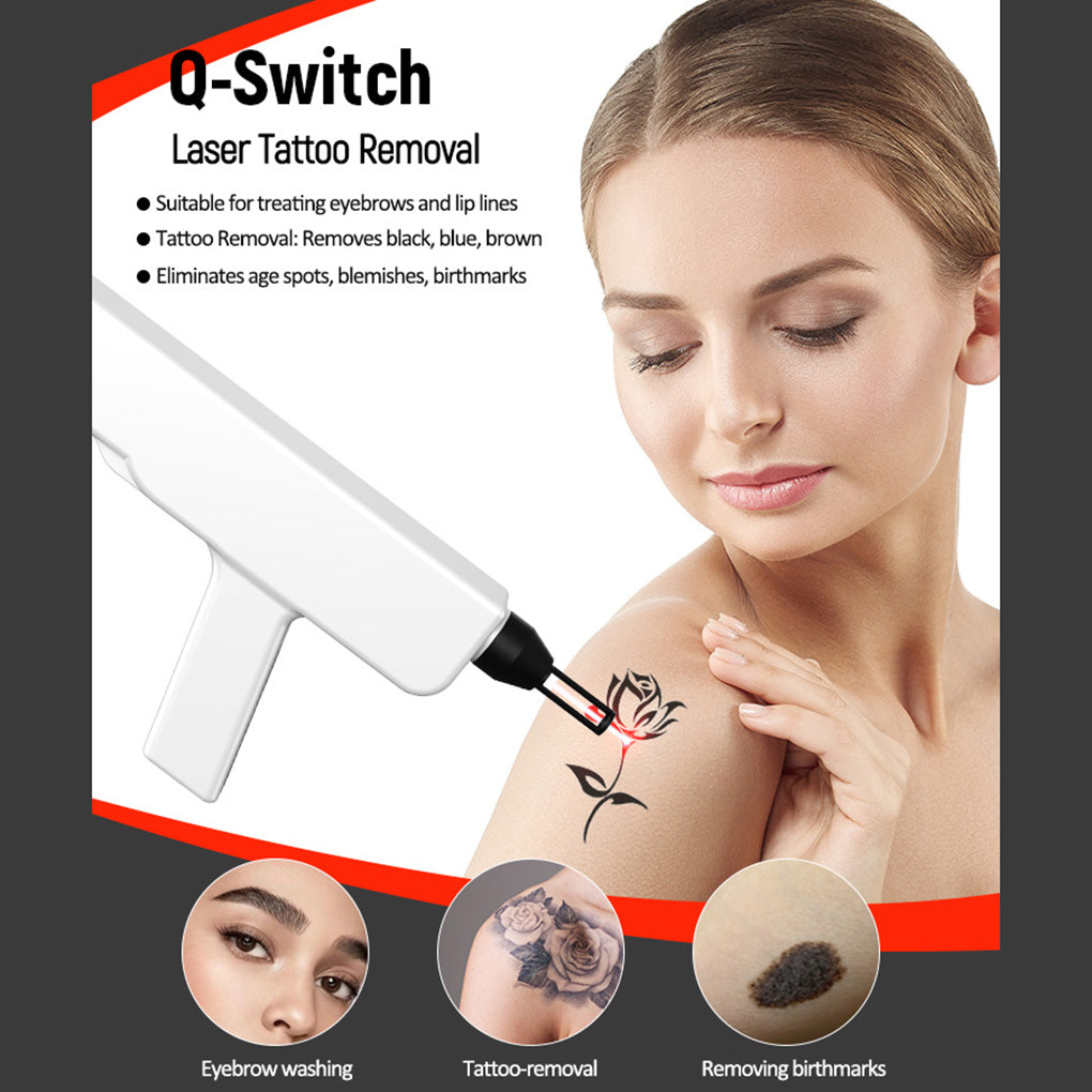 Professional CO2 Laser Skin Resurfacing & Q-Switch Tattoo Removal System 2 in 1 for Beauty Salon