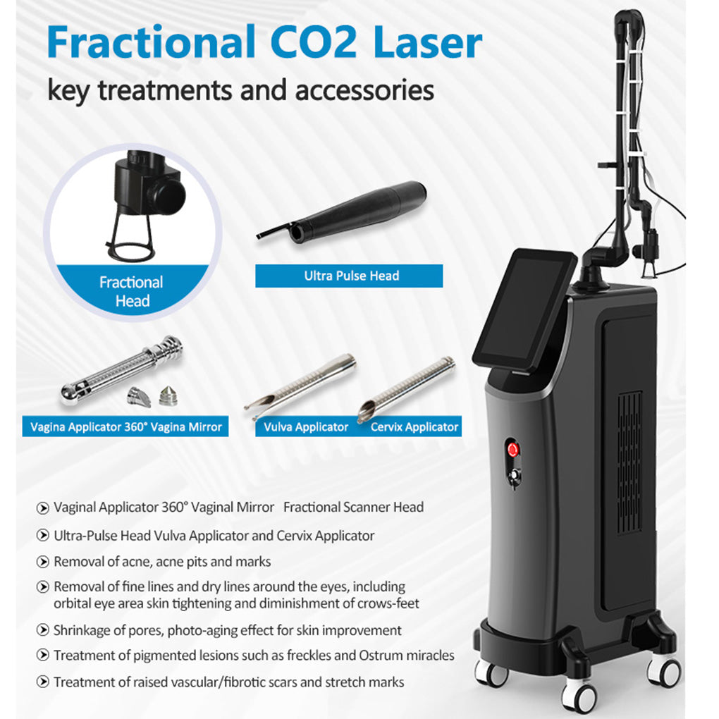 Fractional CO₂ Laser for Professional Skin Resurfacing Wrinkle Removal and Acne Scar Treatment