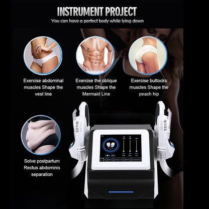 Salon Use 4 Handle Ems Sculpt Muscle Sculpting Machine for Abs Glutes and Body Shaping