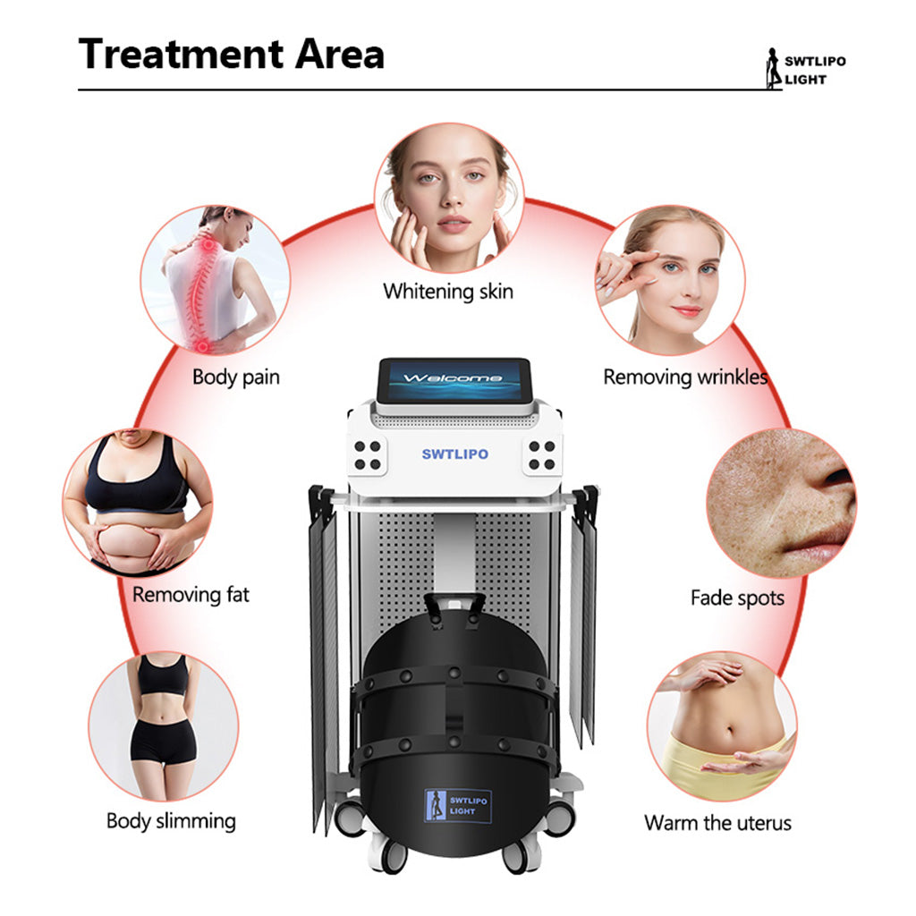 635nm & 940nm Lipo Laser Body Slimming Machine Infrared Fat Reduction Therapy System
