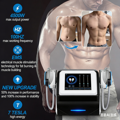 Salon Use 4 Handle Ems Sculpt Muscle Sculpting Machine for Abs Glutes and Body Shaping