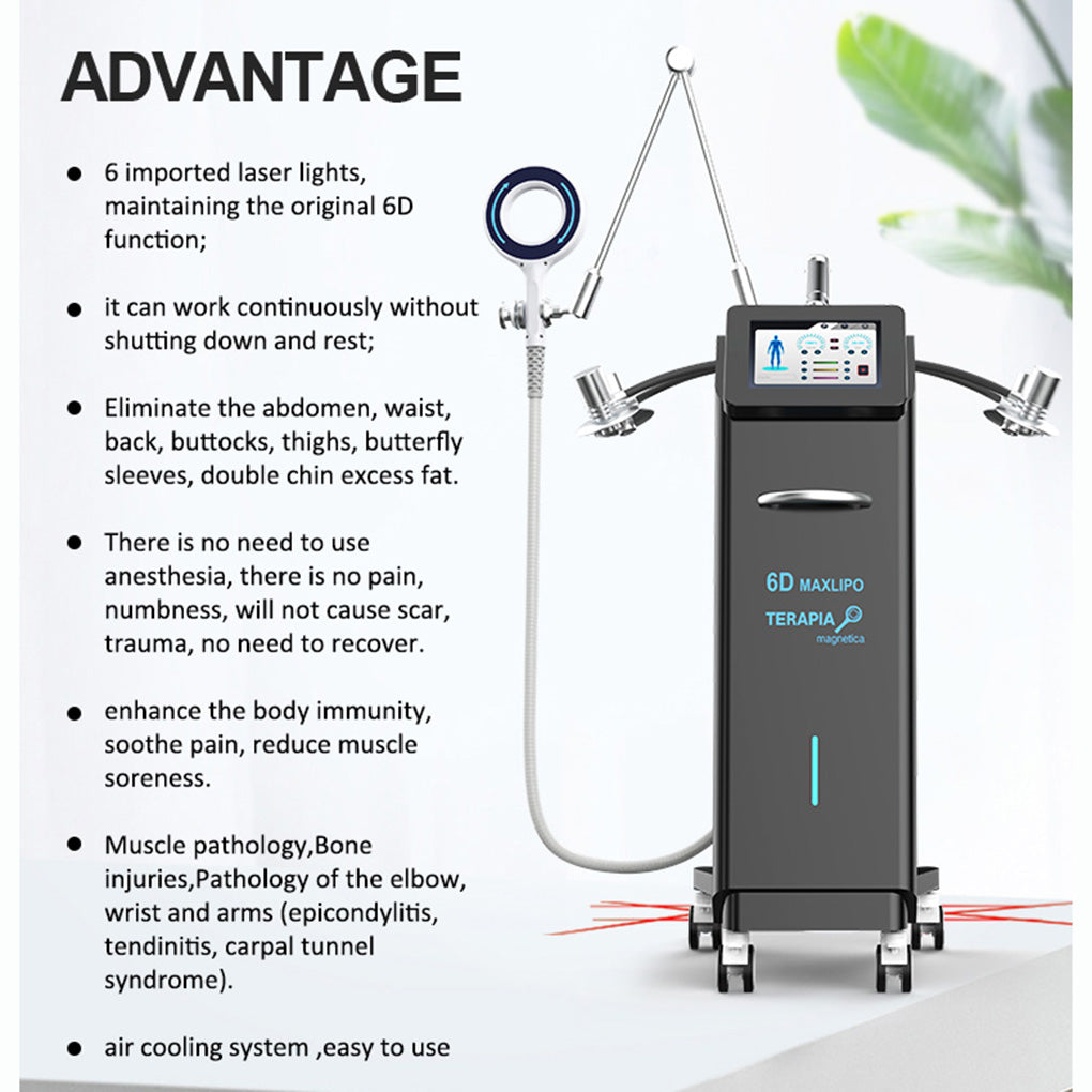 Laser Lipo Machine with Magnetic Therapy for Pain Relief and Body Shaping Treatment