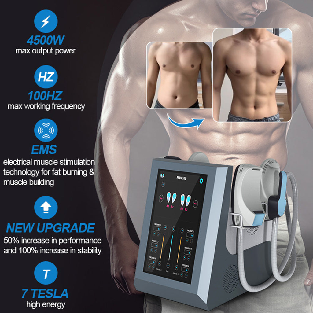 4 Handle EMS Shaping Body Contouring Machine for Muscle Sculpting and Fat Burning