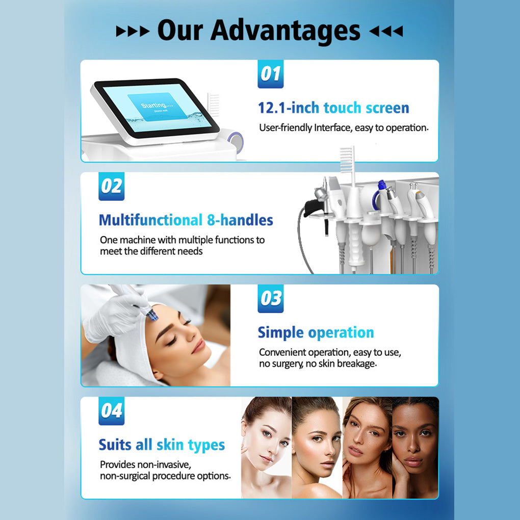 Beauty Equipment Supplier Hydrodermabrasion Spa Machine Oil Control & Skin Renewal Treatments
