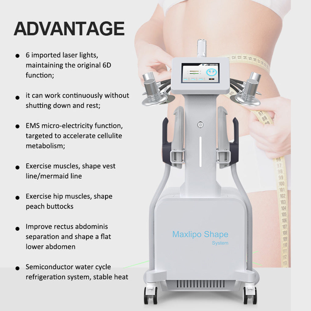 HIEMT Fat Burning Machine with Lipolysis Laser for Abdomen Waist Buttocks Sculpting