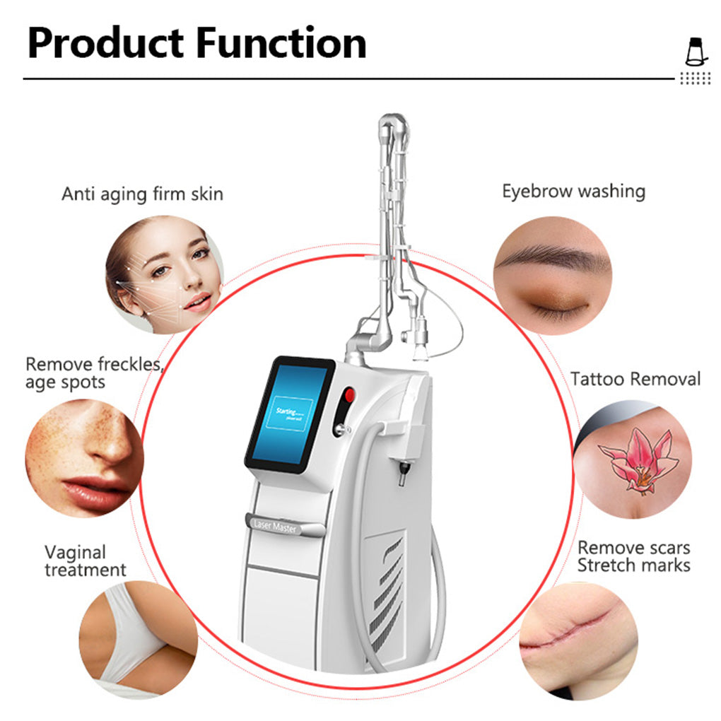 Professional CO2 Laser Skin Resurfacing & Q-Switch Tattoo Removal System 2 in 1 for Beauty Salon