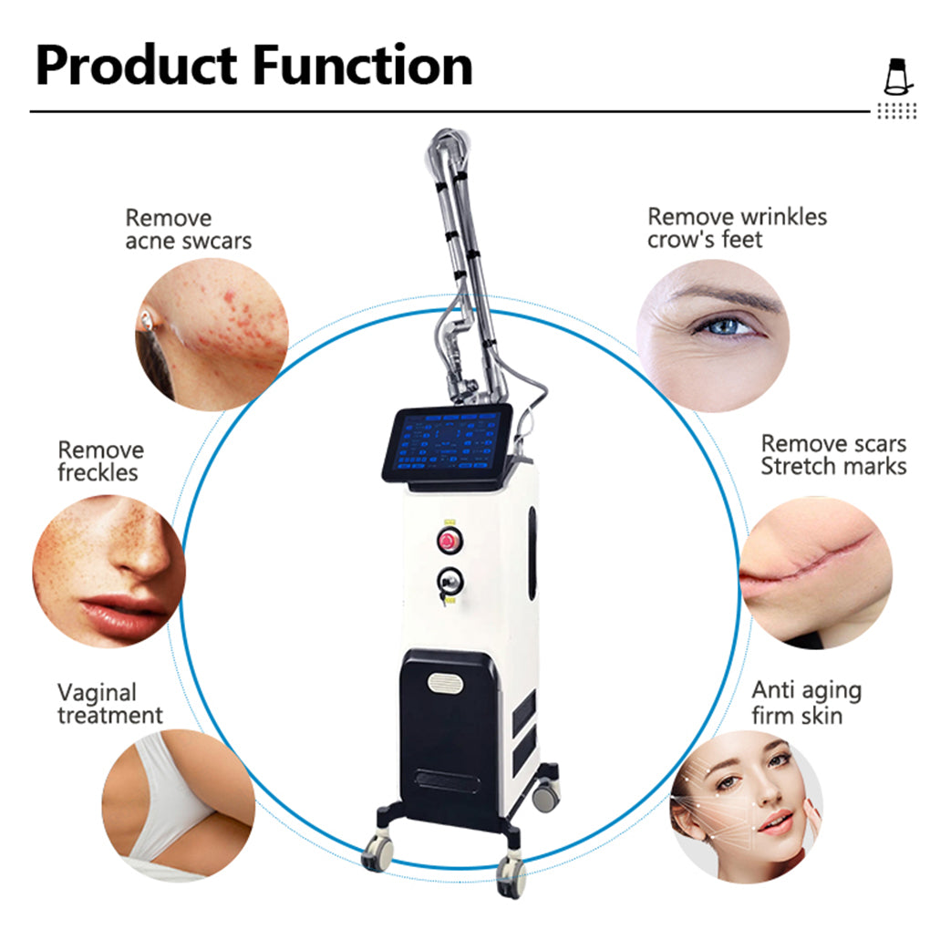 High Power CO₂ Laser for Skin Tightening Wrinkle Reduction and Acne Scar Therapy