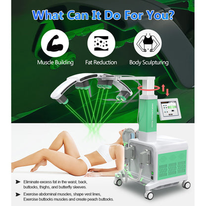 Salon HIEMT Muscle Sculpting Machine with Cold Laser Lipolysis for Weight Loss
