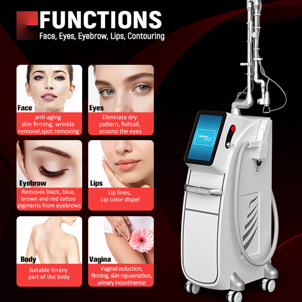 Professional CO2 Laser Skin Resurfacing & Q-Switch Tattoo Removal System 2 in 1 for Beauty Salon