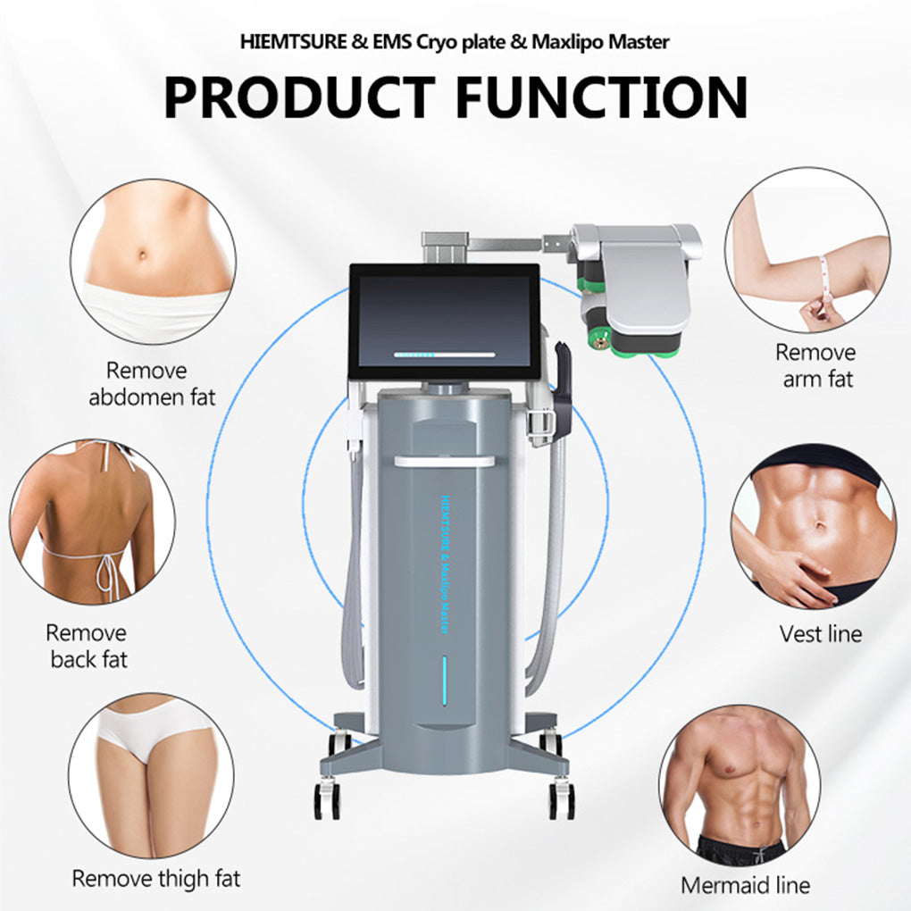 EMS Slimming Machine with Lipolysis Laser and Cryo Plate for Fat Loss Treatment