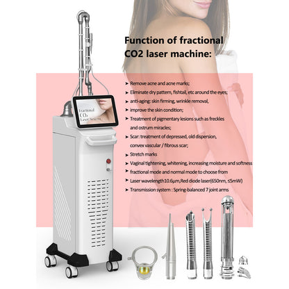 Fractional CO₂ Laser Machine for Fast Recovery Skin Resurfacing Acne Scar and Pigmentation Treatments