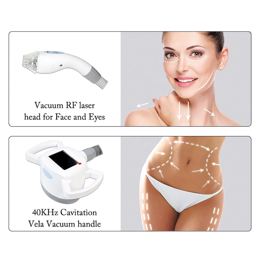 5-in-1 Vela Shape Body Contouring System with RF Roller Cavitation Weight Loss Device