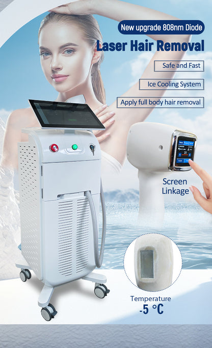 Professional Diode Laser Hair Removal Machine for Beauty Salon & Aesthetic Clinic