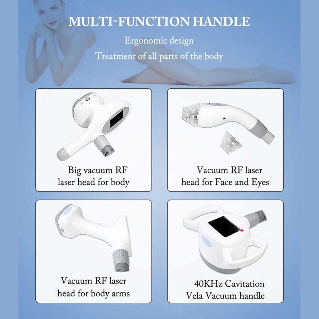 5-in-1 Vela Shape Body Contouring System with RF Roller Cavitation Weight Loss Device
