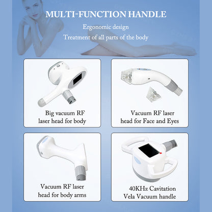 5-in-1 Vela Shape Body Contouring System with RF Roller Cavitation Weight Loss Device