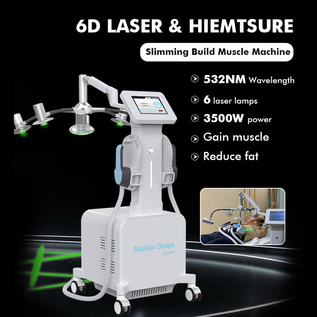 HIEMT Fat Burning Machine with Lipolysis Laser for Abdomen Waist Buttocks Sculpting