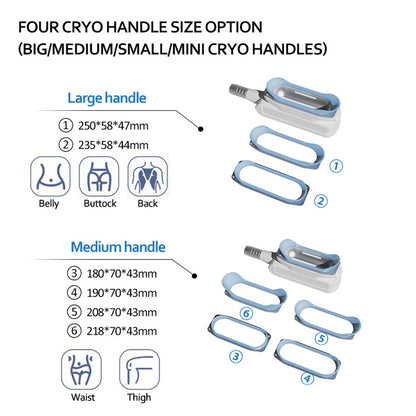 360 Cryolipolysis Machine with Vacuum RF Skin Tightening and Cavitation for Thigh Arm Abdomen Fat Reduction