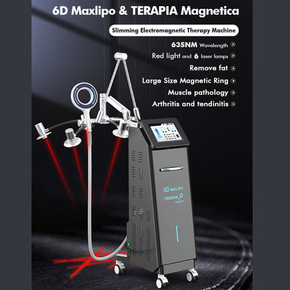 Laser Lipo Machine with Magnetic Therapy for Pain Relief and Body Shaping Treatment