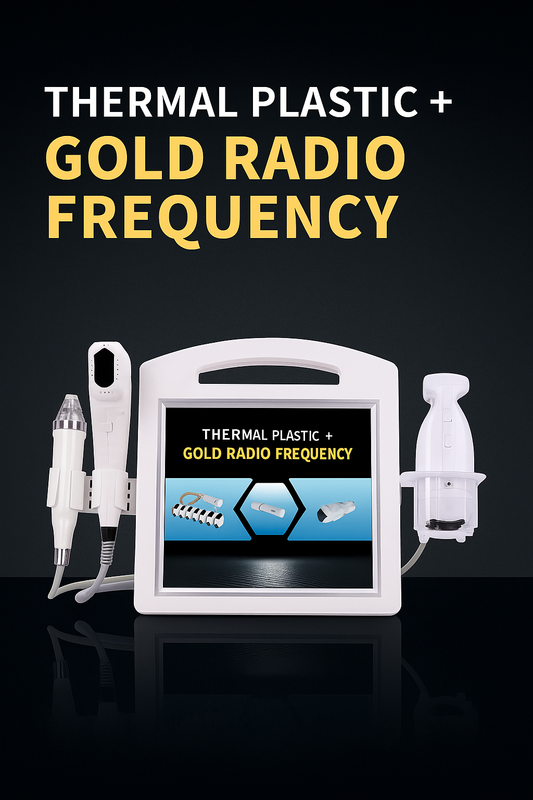 Thermal Plastic & Gold RF Device for Skin Tightening and Rejuvenation