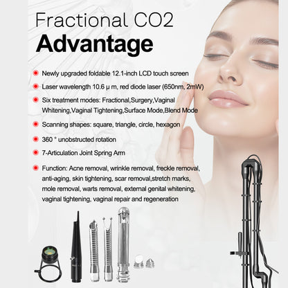 Professional CO₂ Fractional Laser for Scar Wrinkle Pigment Correction and Skin Renewal