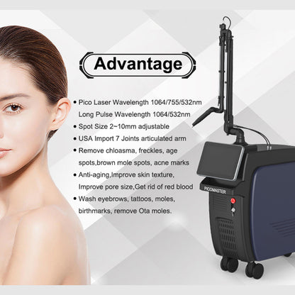 Carbon Peeling Laser Machine Q Switch ND YAG Tattoo Removal Pigmentation Removal Beauty Equipment