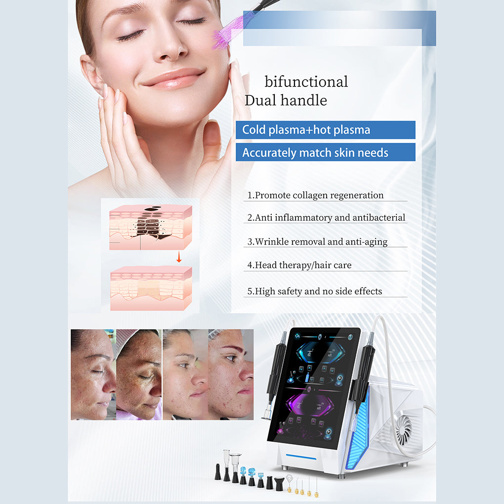 Cold Plasma Skin Rejuvenation Machine for Wrinkle Removal & Collagen Stimulation
