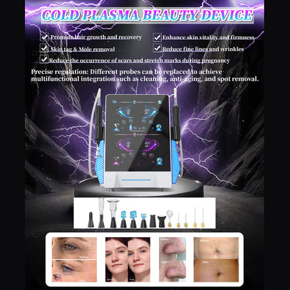 Cold Plasma Skin Rejuvenation Machine for Wrinkle Removal & Collagen Stimulation