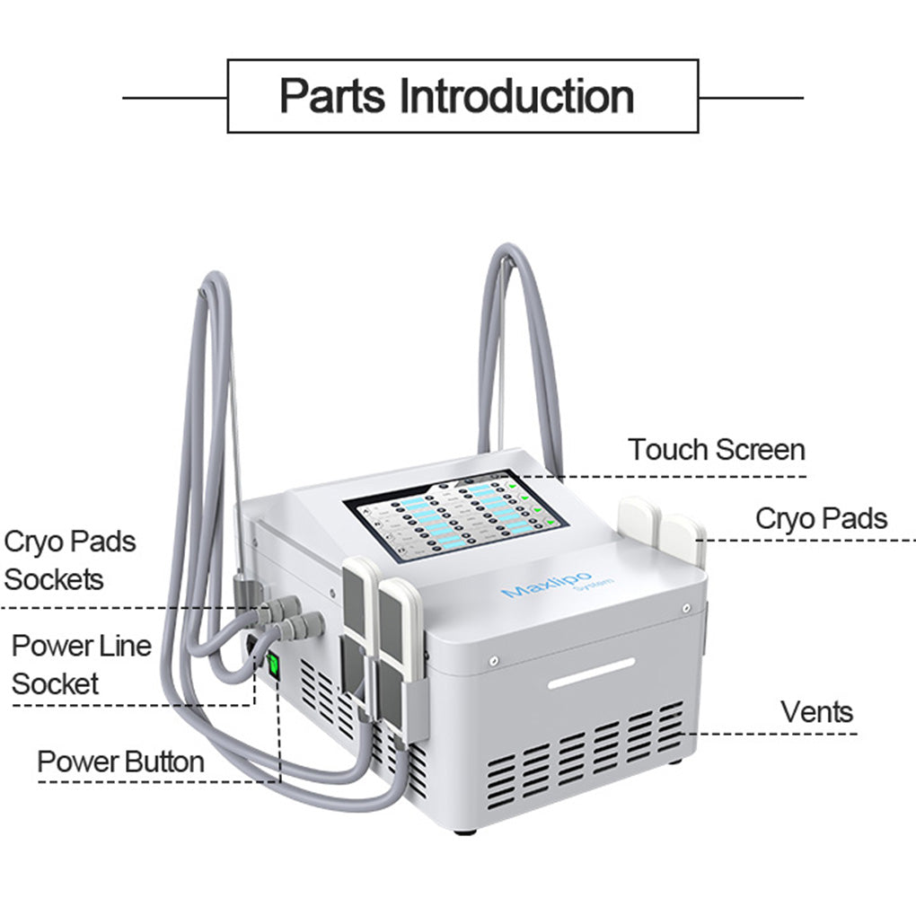 Non-Vacuum Cryolipolysis Cooling Pads Fat Freezing Machine for Body Contouring