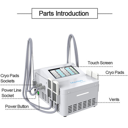 Non-Vacuum Cryolipolysis Cooling Pads Fat Freezing Machine for Body Contouring