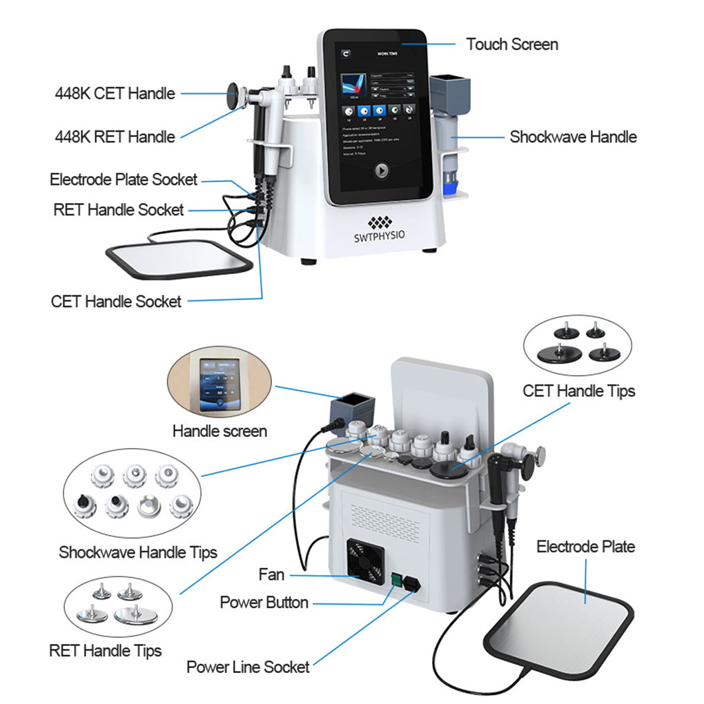 Multifunctional Shockwave Machine for Physiotherapy and Sports Injury Treatment