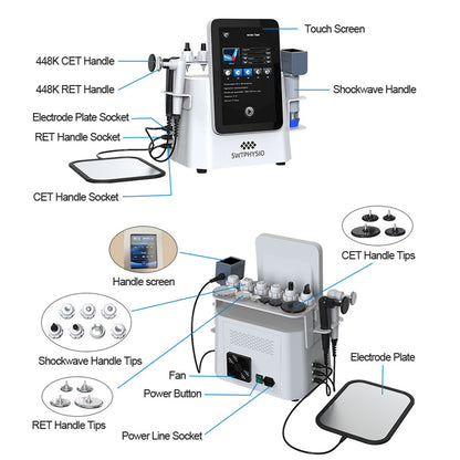 Multifunctional Shockwave Machine for Physiotherapy and Sports Injury Treatment