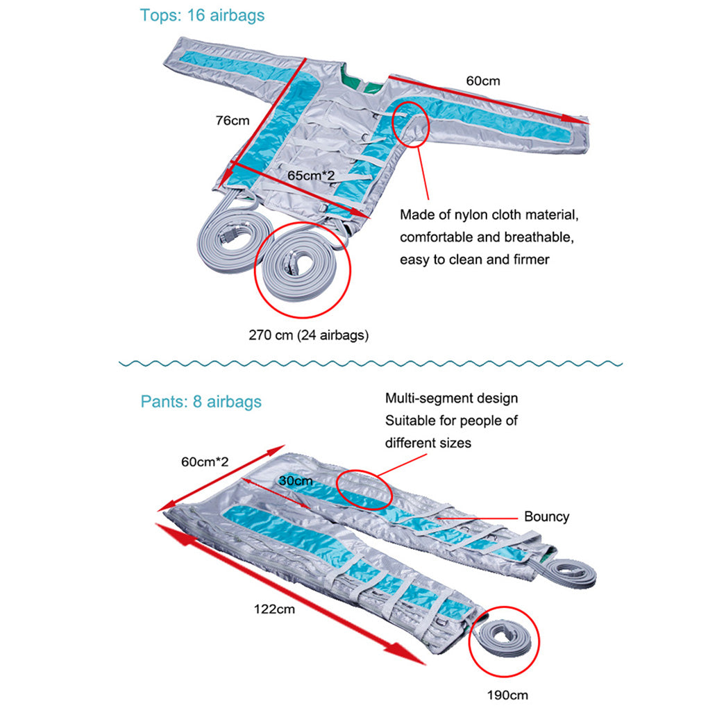 Pressotherapy Lymphatic Drainage Machine for Body Slimming & Cellulite Reduction