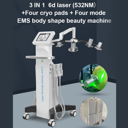 Body Contouring Machine with Cryolipolysis Cooling Plate and EMS Muscle Stimulation