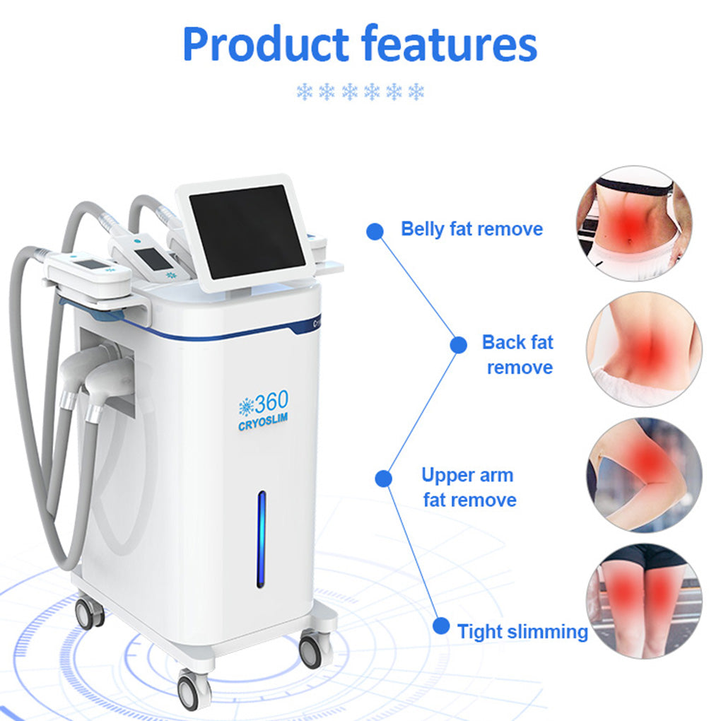 Cryolipolysis Fat Reduction Machine -10℃ Cooling Dual Applicator Body Contouring